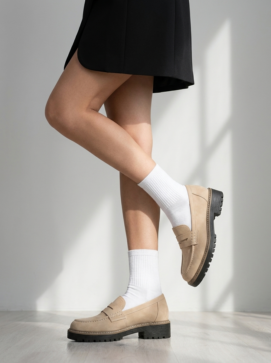 Camille™ | Classic Lug Sole Loafers