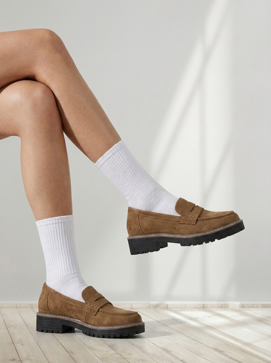 Camille™ | Classic Lug Sole Loafers