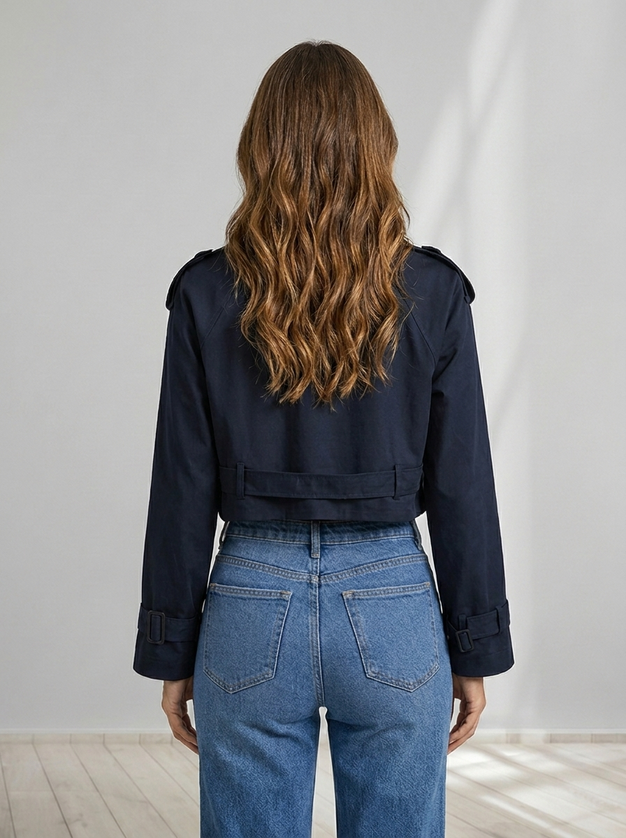 Camille™ | Cropped Trench Jacket