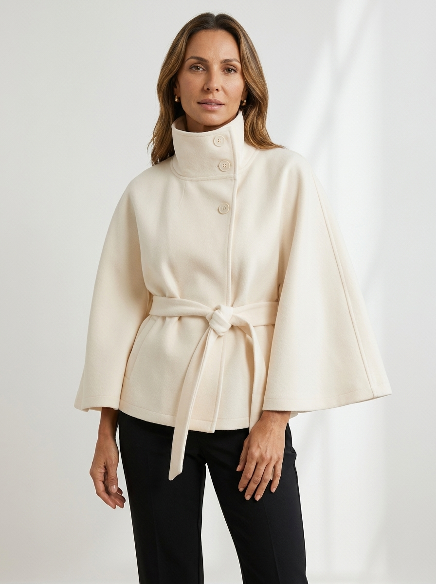 Valenne™ | Belted Cape Jacket