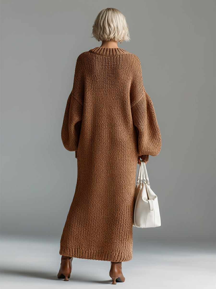 Tabitha™ | Women's Chunky Knit Sweater Maxi Dress