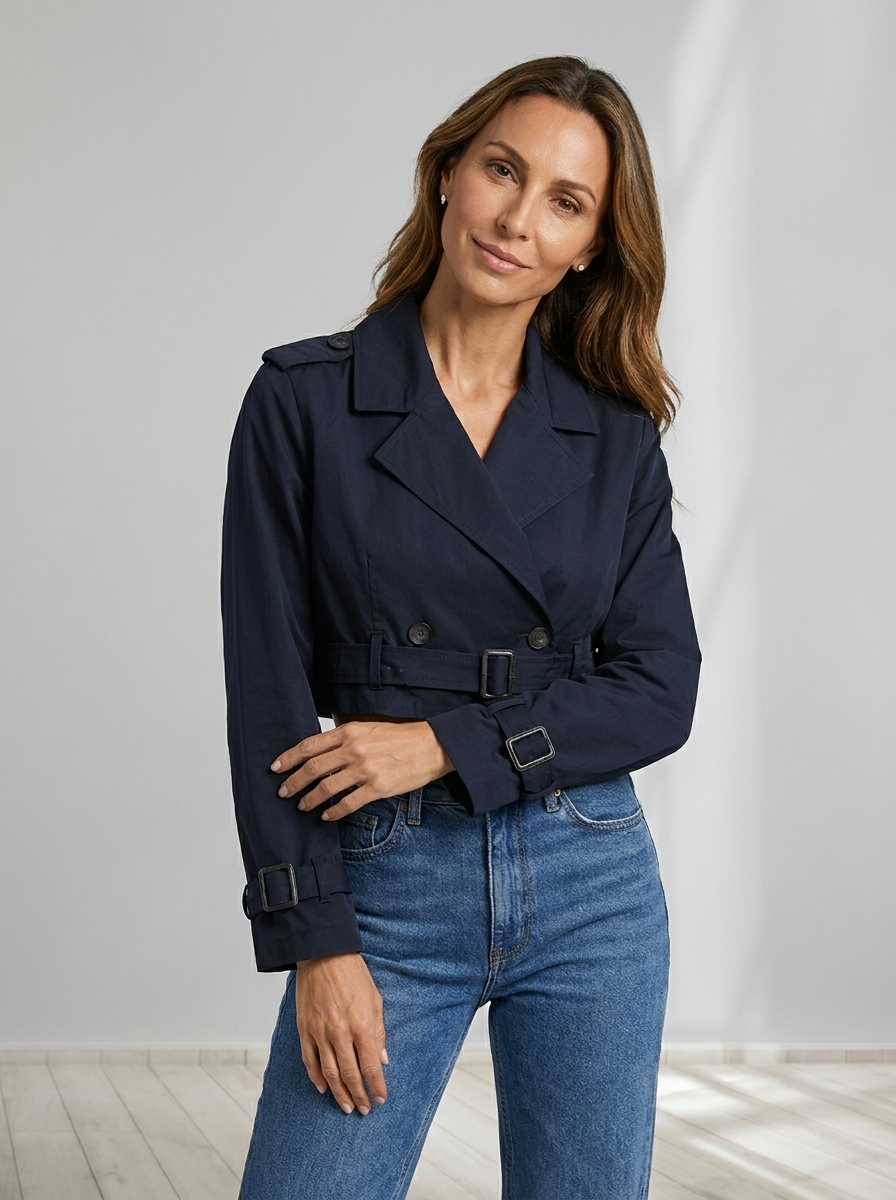 Camille™ | Cropped Trench Jacket