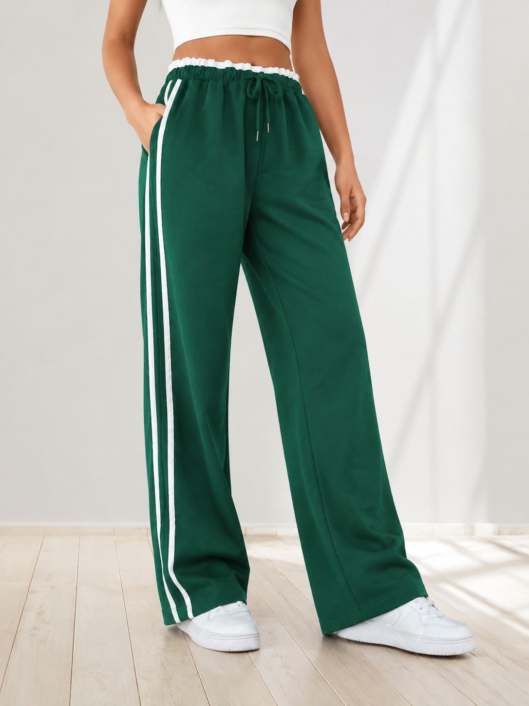 Mila™ | High Waisted Wide Leg Joggers