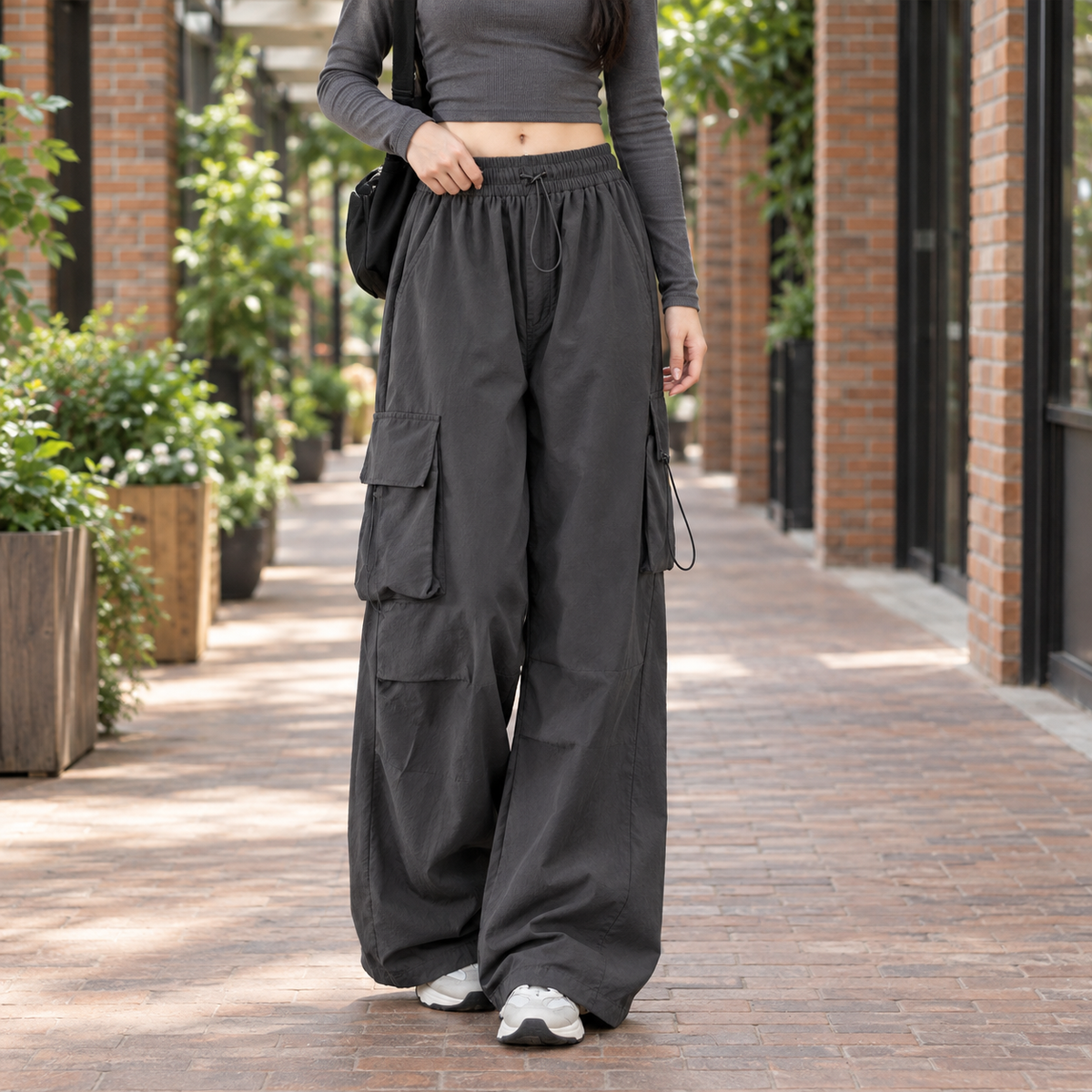 Marguerite™ | Women's Woven Cargo Wide Leg Pants