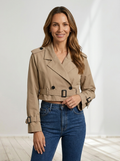 Camille™ | Cropped Trench Jacket