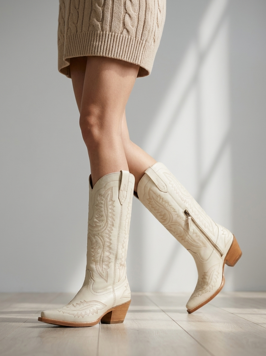 Sorella™ | Embroidered Cowboy Boots