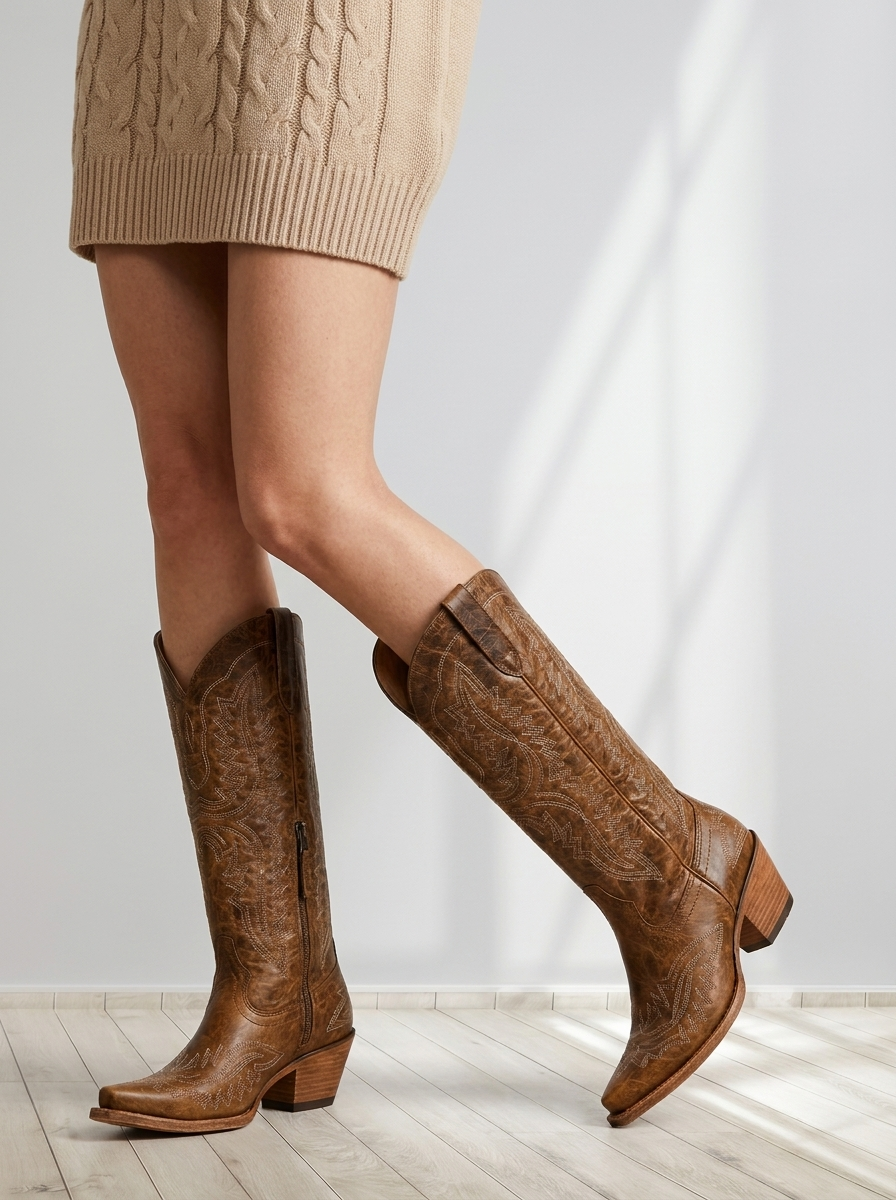 Sorella™ | Embroidered Cowboy Boots