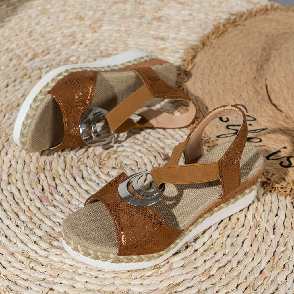 Esparina™ - Wedge Espadrille Sandals