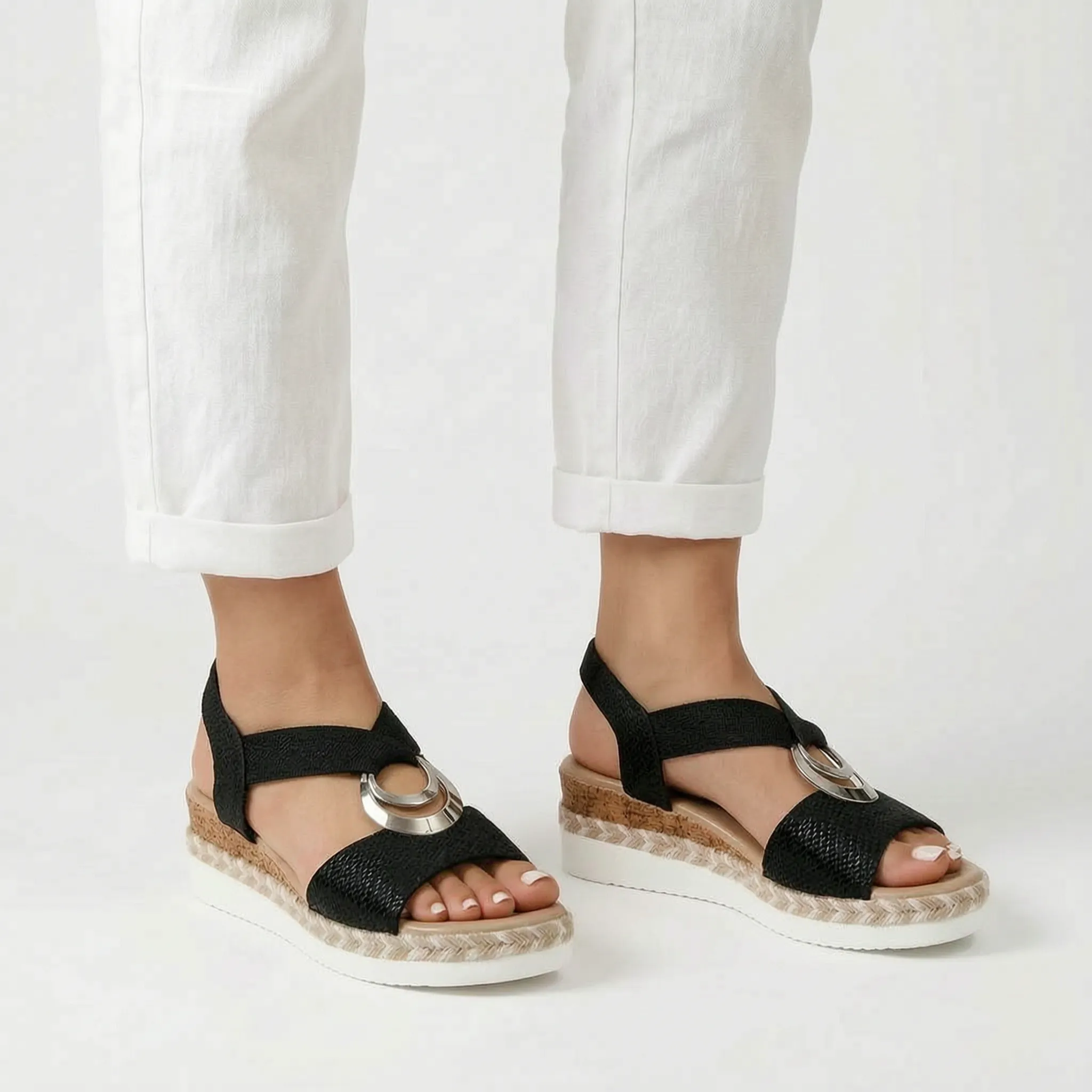 Esparina™ - Wedge Espadrille Sandals