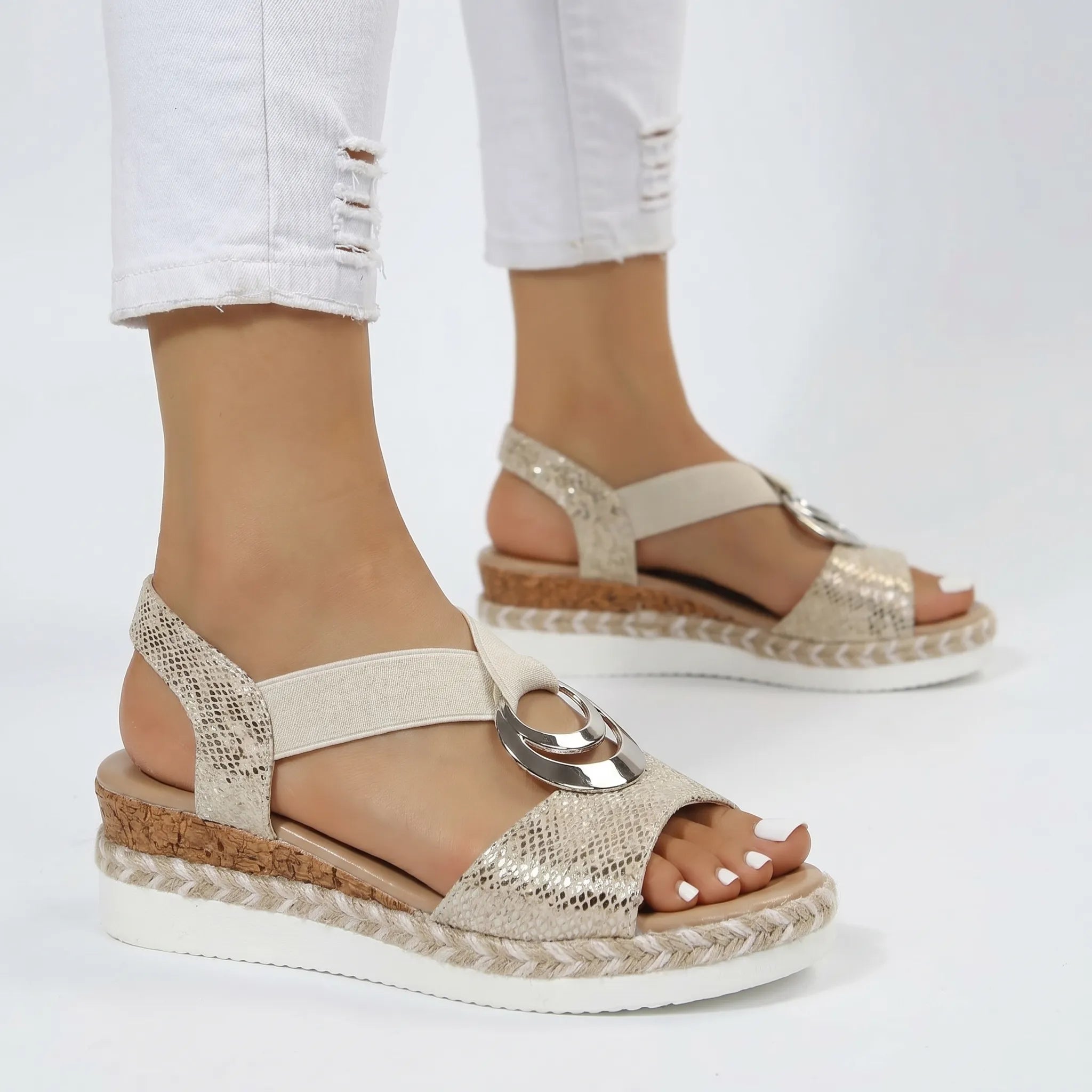 Esparina™ - Wedge Espadrille Sandals