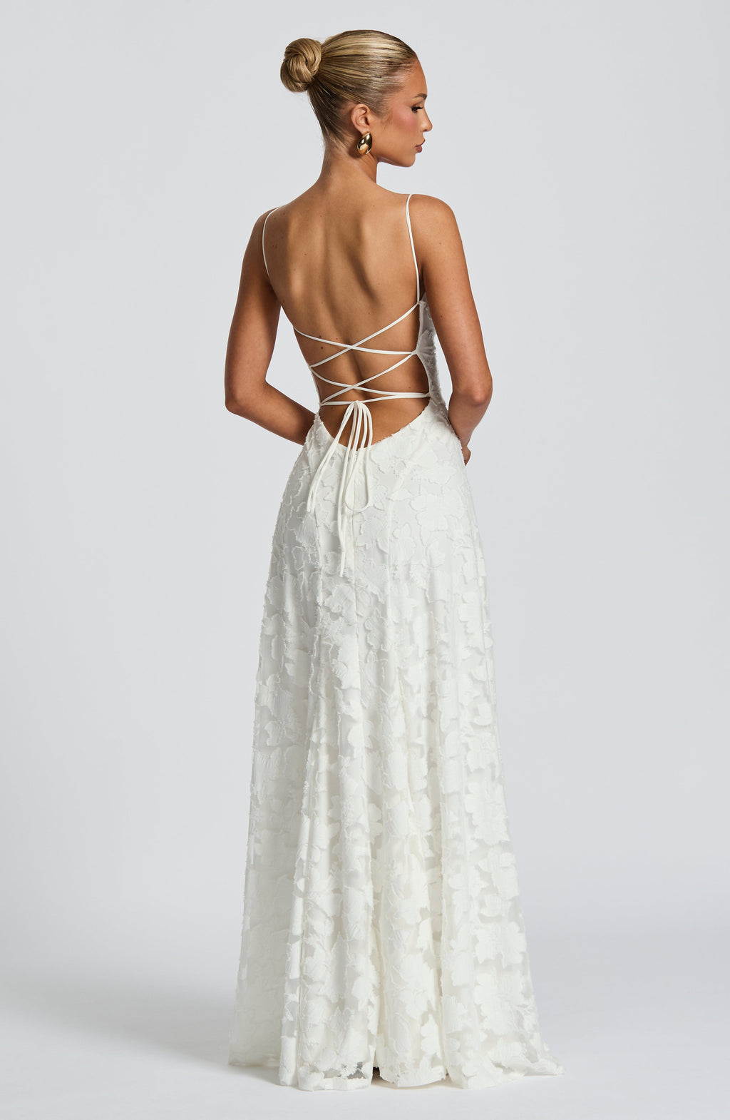 FloriaDress™ - Textured Floral Maxi Dress