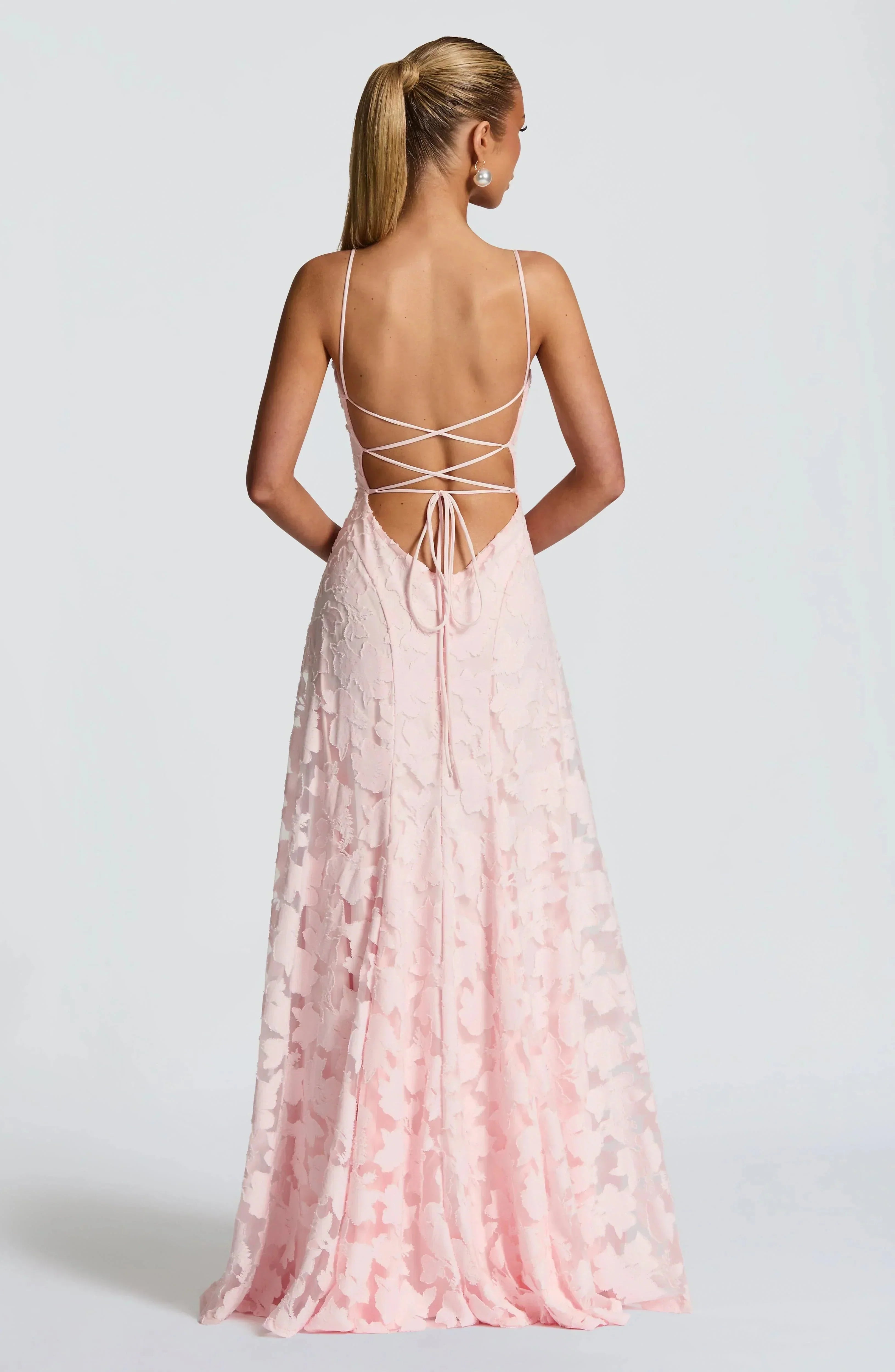 FloriaDress™ - Textured Floral Maxi Dress