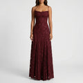 FloriaDress™ - Textured Floral Maxi Dress
