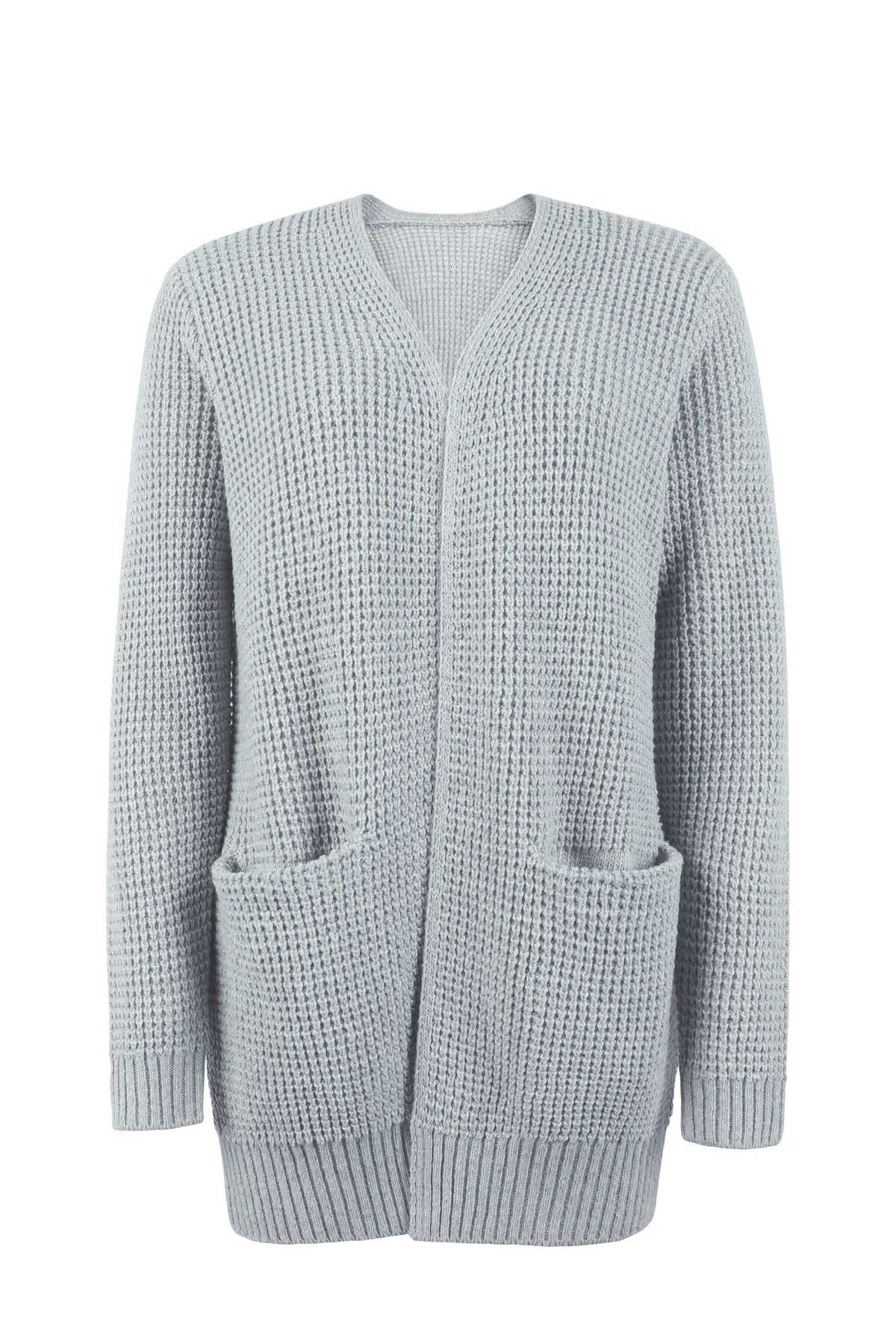 Lunara™ | Women's Waffle Knit Open Front Cardigan