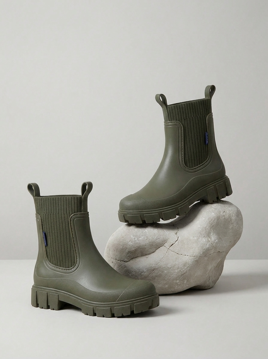 Elina™ | Chunky Chelsea Rain Boots