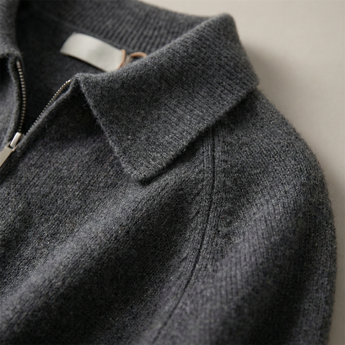 Aveline™ | Women's Cotton Half Zip Polo Sweater Collar