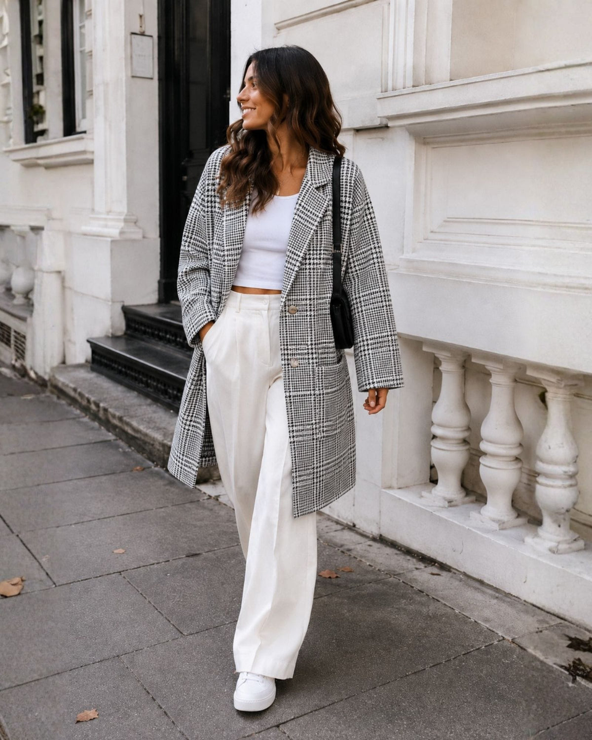 Seraphine™ | Women's Plaid Coat Polyester