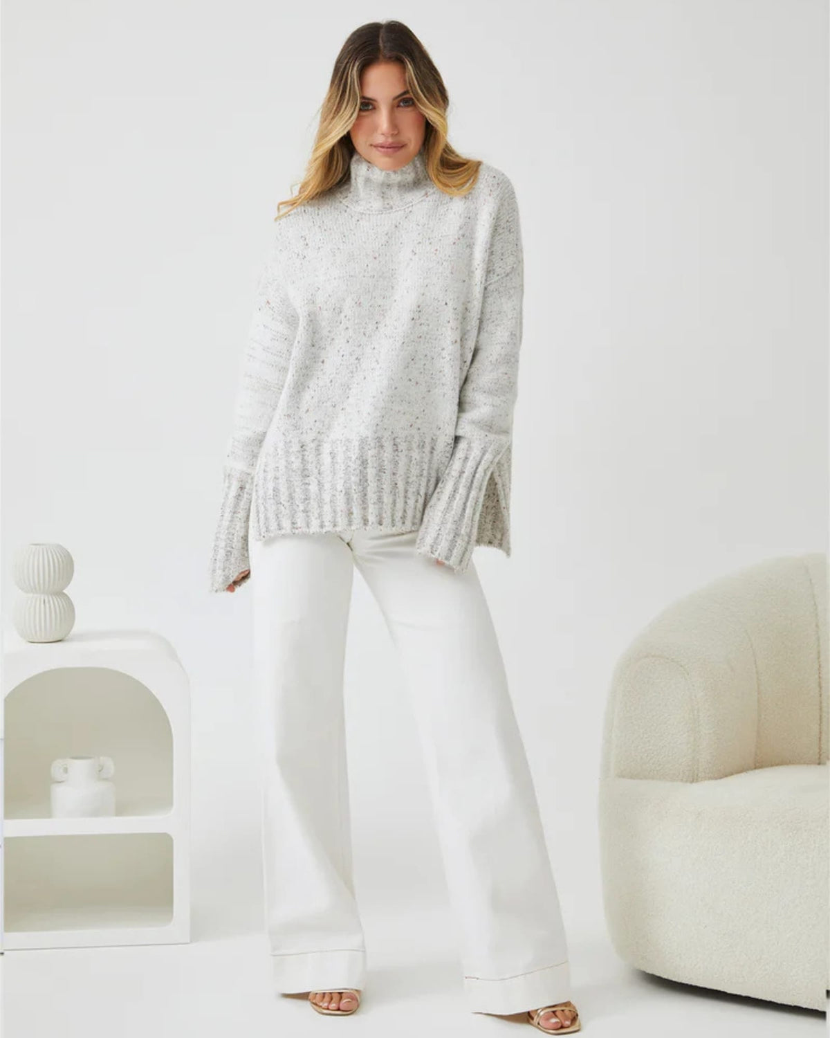 Marielle™ | Women's Turtleneck Knit Jumper Wool Blend