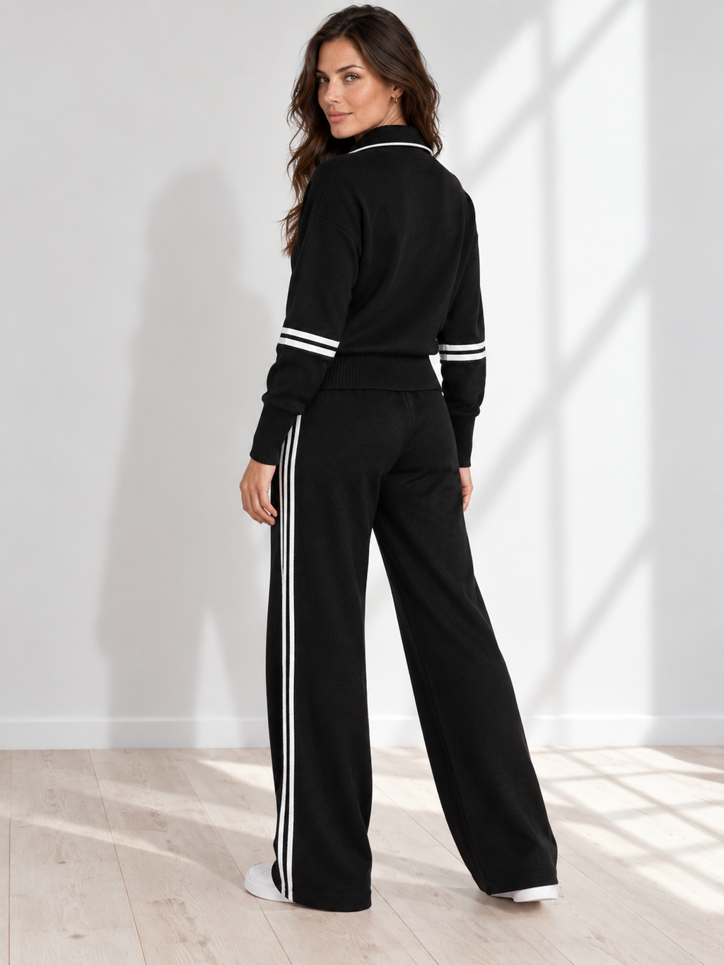 Serena™ | Half-Zip Wide Leg Two Piece Set