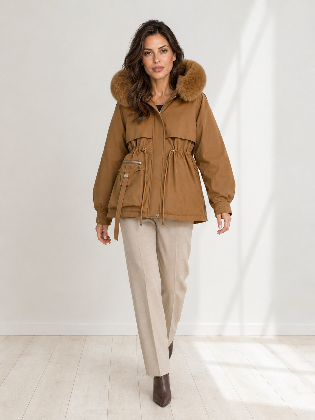 Mirelle™ | Hooded Long Puffer Coat