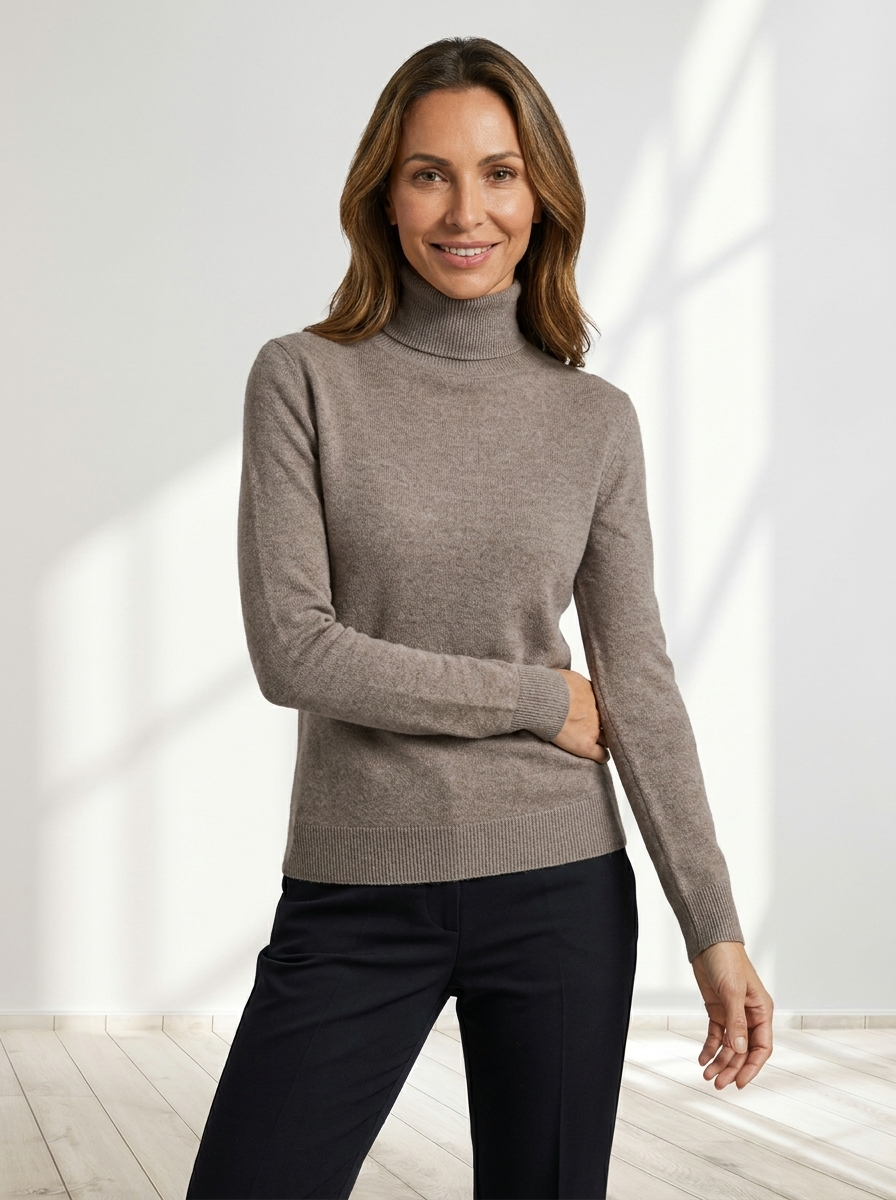 Solenne™ | Classic Turtleneck Sweater