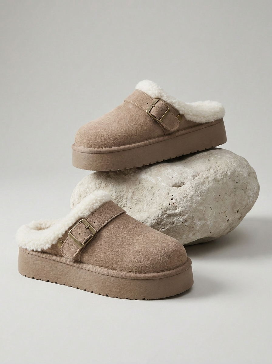 Brinley™ | Suede Winter Clogs