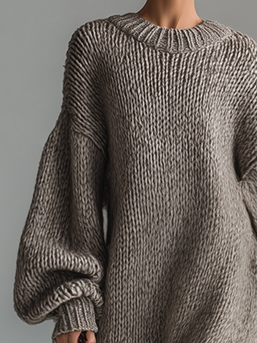 Tabitha™ | Women's Chunky Knit Sweater Maxi Dress
