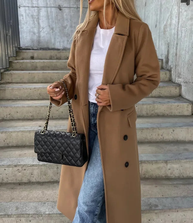 Alessandra™ | Women's Trench Coat Classic Long Sleeve