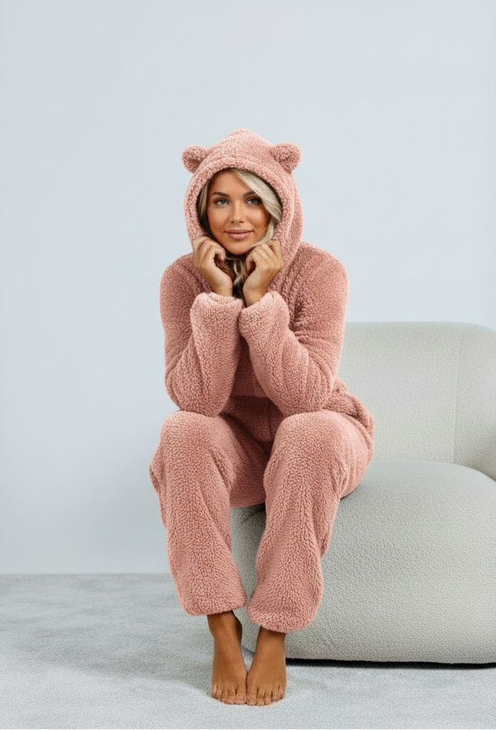 Clementine™ | Women’s Onesie Teddy Fleece Hooded