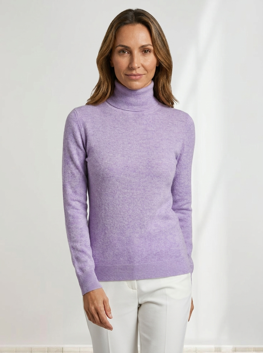 Solenne™ | Classic Turtleneck Sweater