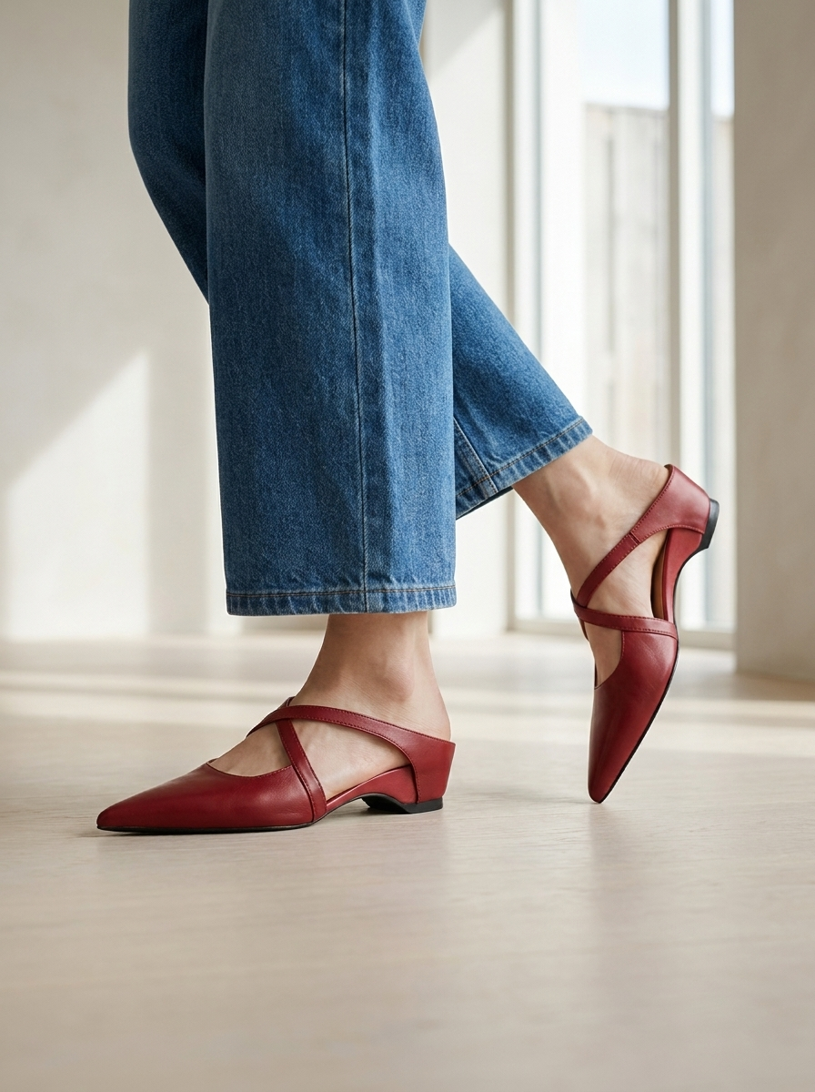 Valora™ | Pointed Toe Strap Mules