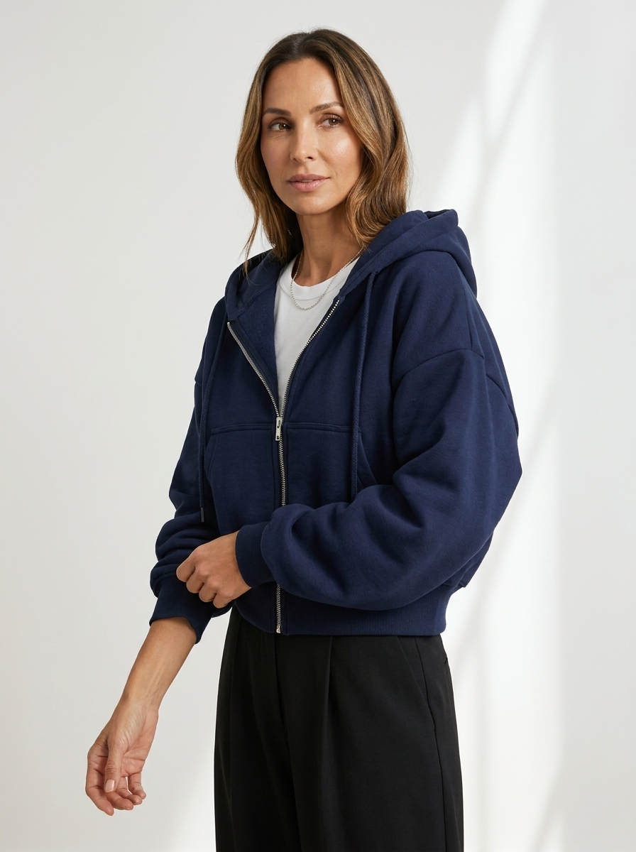 Novara™ | Cropped Zip Hoodie