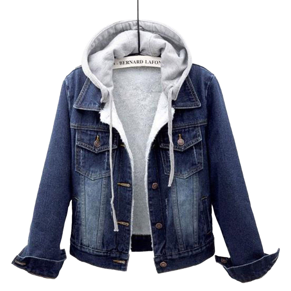 Josephine™ | Women's Denim Jacket Hooded Fleece Lined