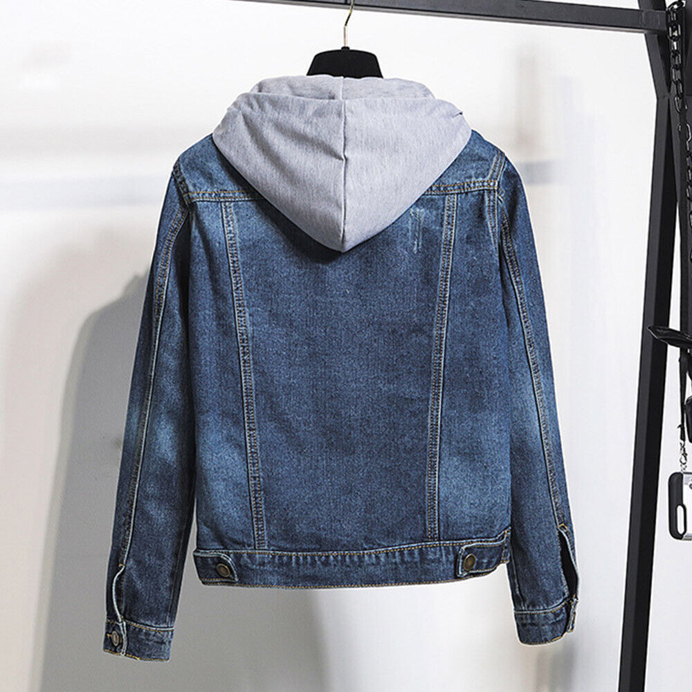 Josephine™ | Women's Denim Jacket Hooded Fleece Lined