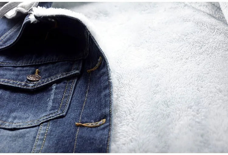 Josephine™ | Women's Denim Jacket Hooded Fleece Lined