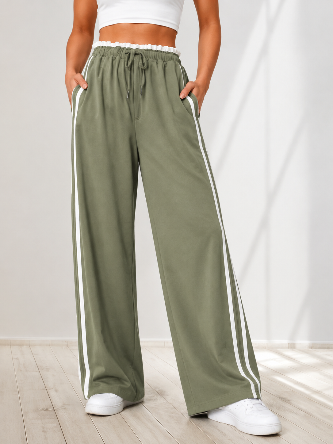 Mila™ | High Waisted Wide Leg Joggers