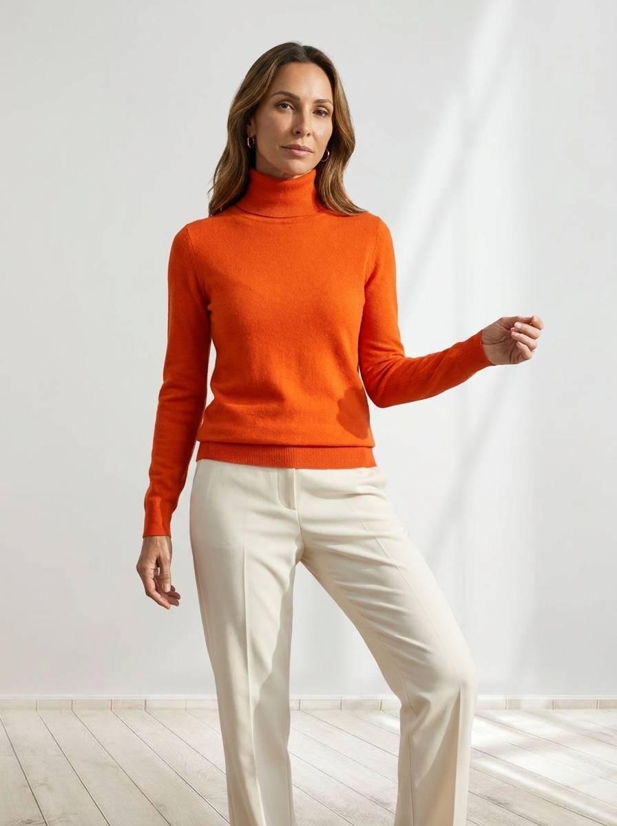 Solenne™ | Classic Turtleneck Sweater