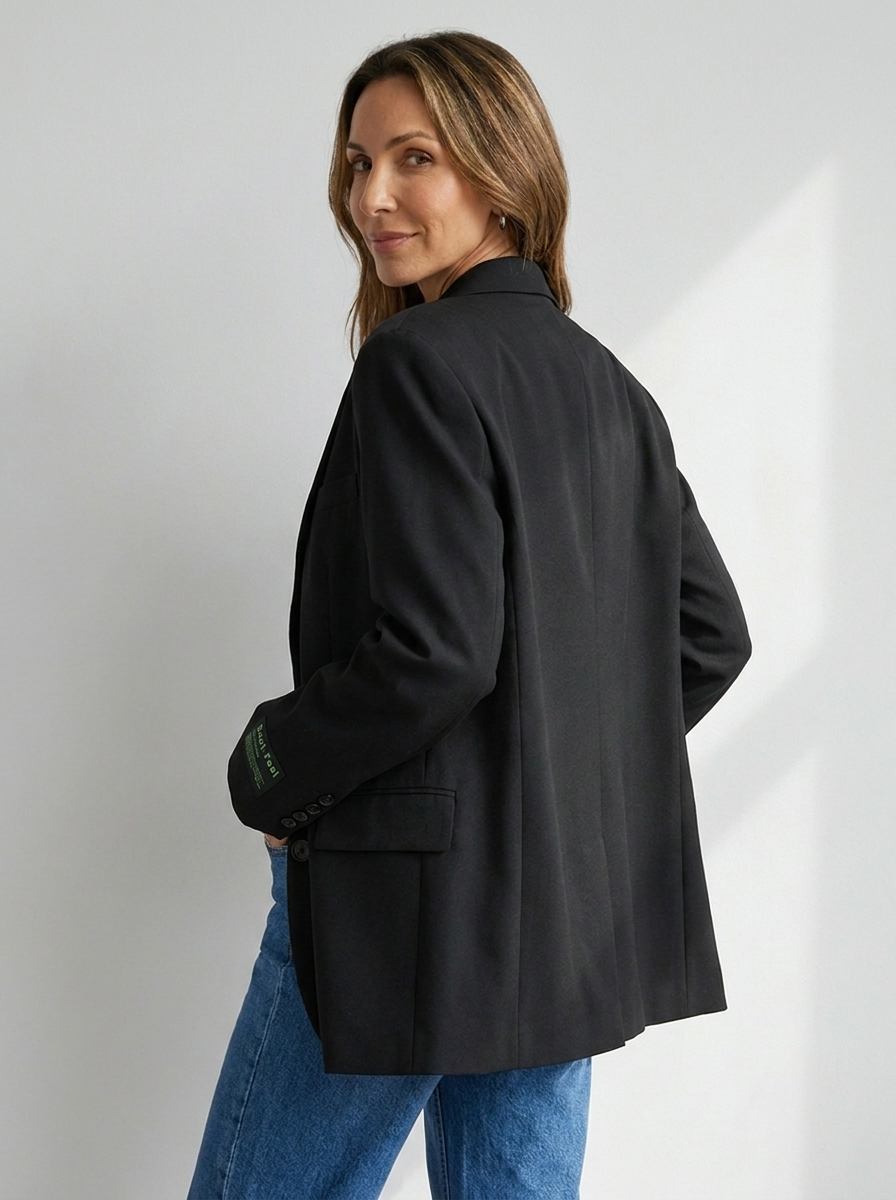 Virelle™ | Oversized Button Blazer