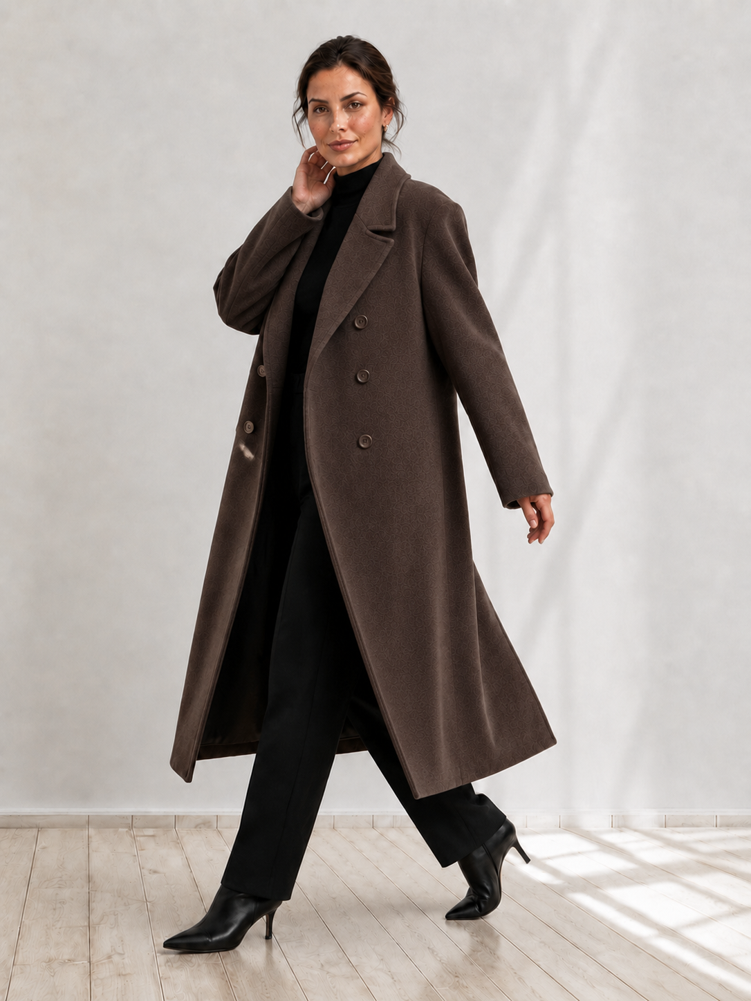 Amélie™ | Oversized Double Breasted Long Coat