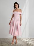 Lucia™ | Off-Shoulder Flare Dress