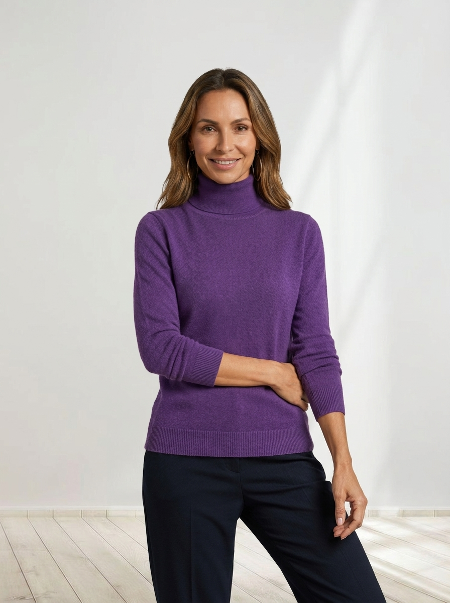 Solenne™ | Classic Turtleneck Sweater