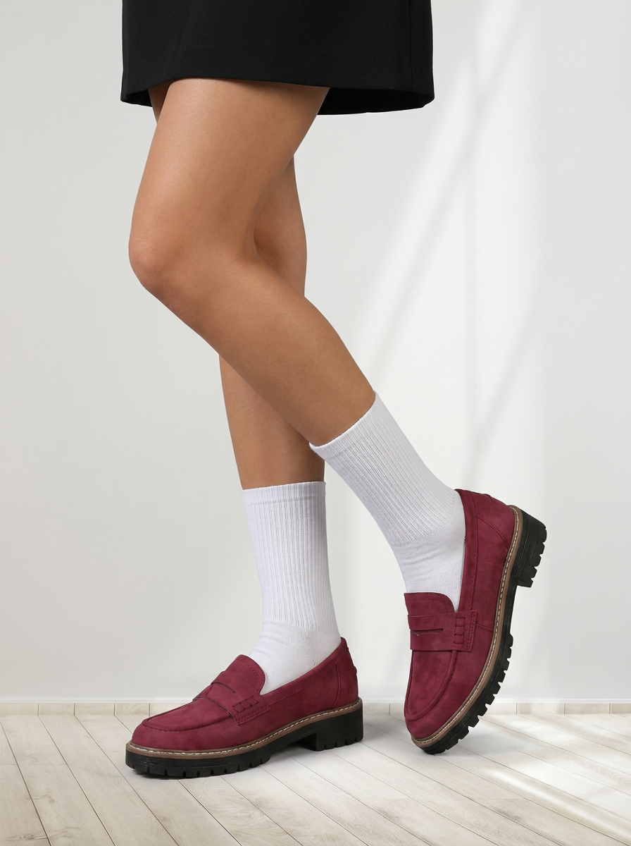 Camille™ | Classic Lug Sole Loafers