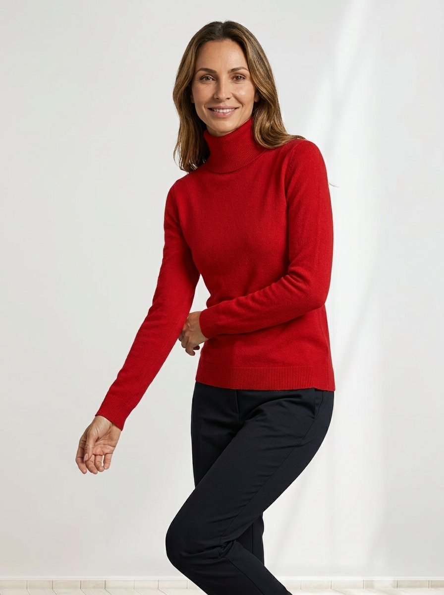 Solenne™ | Classic Turtleneck Sweater