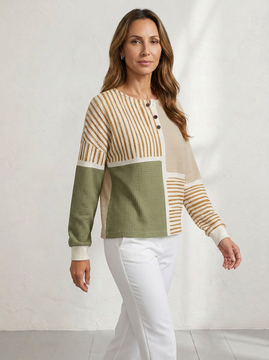 Elvara™ | Waffle Knit Sweater