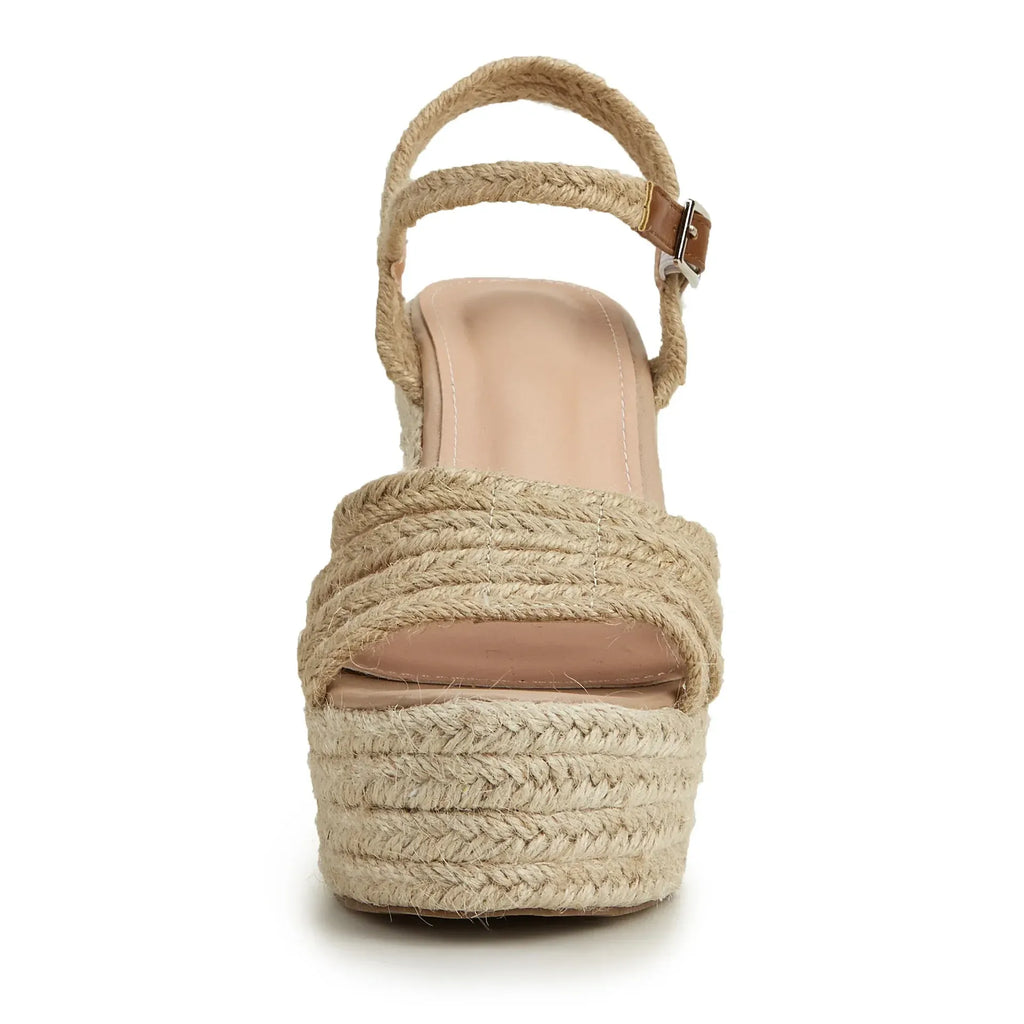 Solara™ - Woven Platform Wedge Sandals