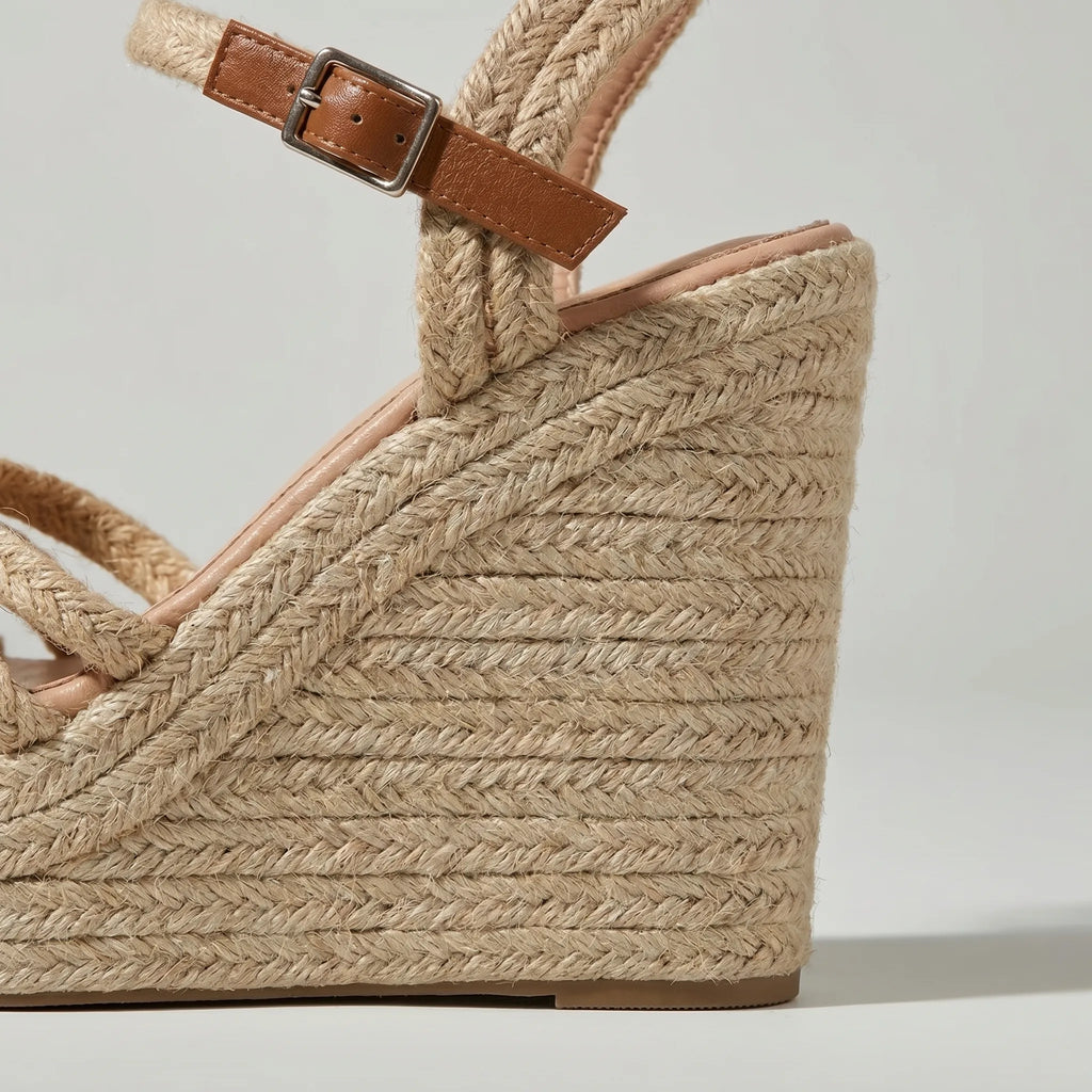 Solara™ - Woven Platform Wedge Sandals