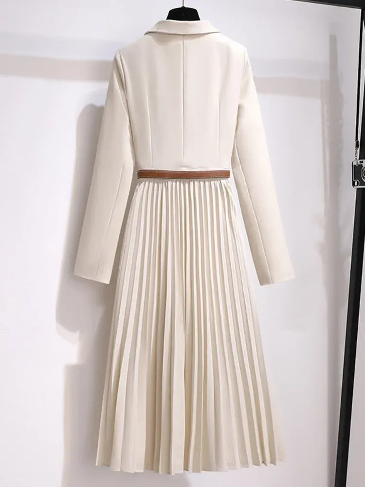 Arabella™ | Women’s Blazer Skirt Set Pleated Midi