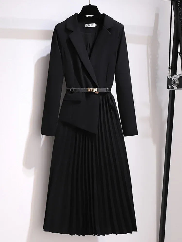 Arabella™ | Women’s Blazer Skirt Set Pleated Midi