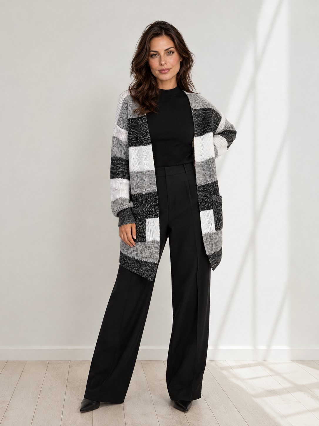 Amélie™ | Striped Longline Cardigan