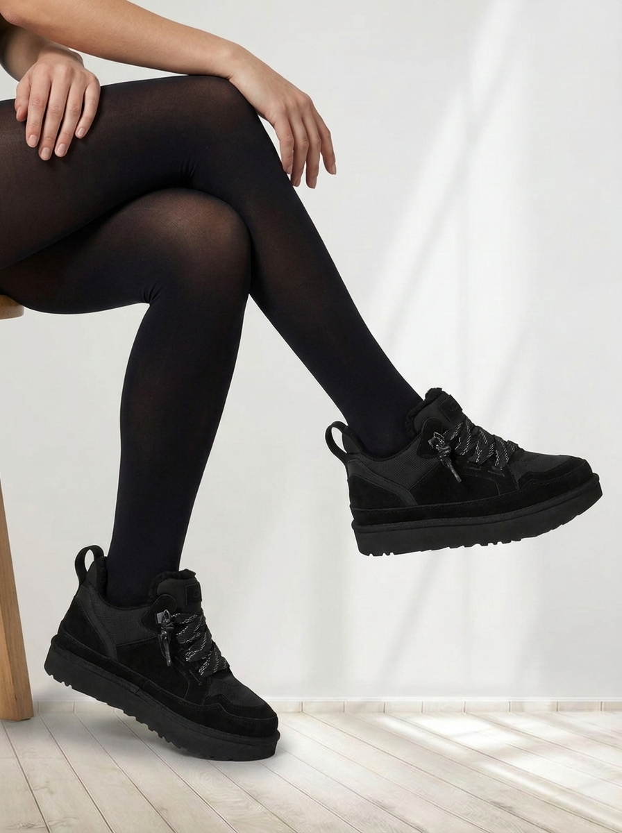 Elara™ | Suede Platform Sneakers